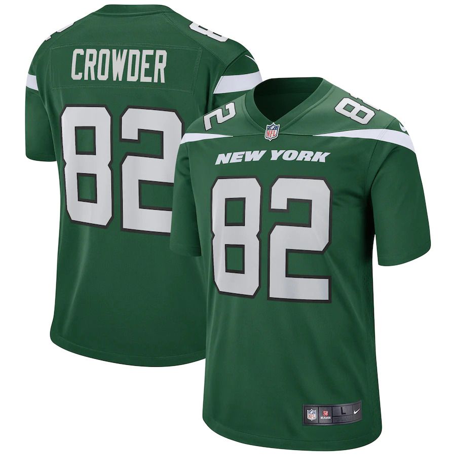 Men New York Jets #82 Jamison Crowder Nike Gotham Green Game NFL Jersey